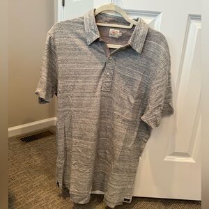 Faherty Cotton Polo Gray